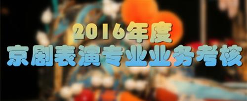 欧美小白虎被艹爆国家京剧院2016年度京剧表演专业业务考...